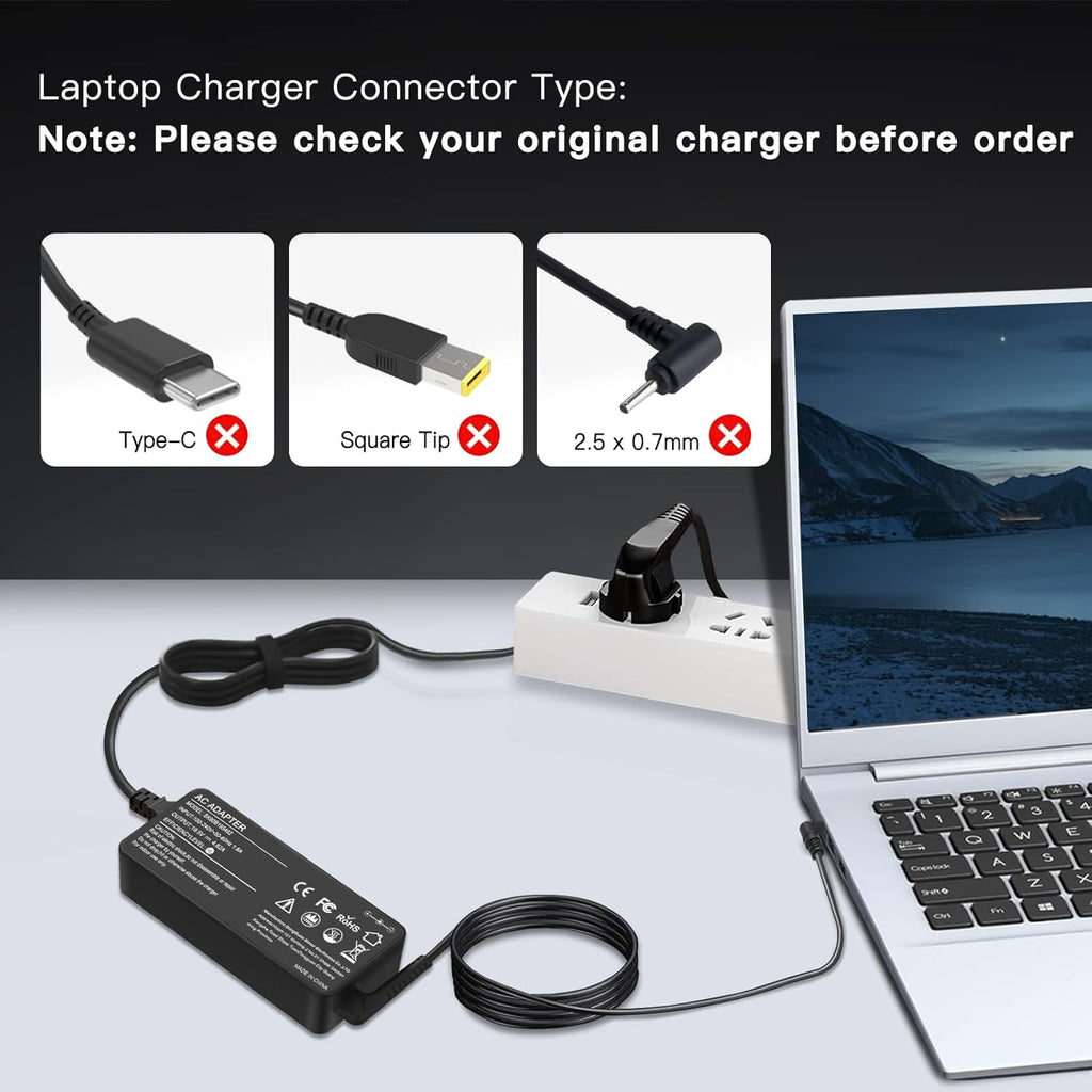 90W Universel Chargeur Compatible Avec HP Acer ASUS Dell Lenovo Toshiba Sony Fujitsu Gateway Chromebook Câble D'Alimentation Avec 16 Conseils
