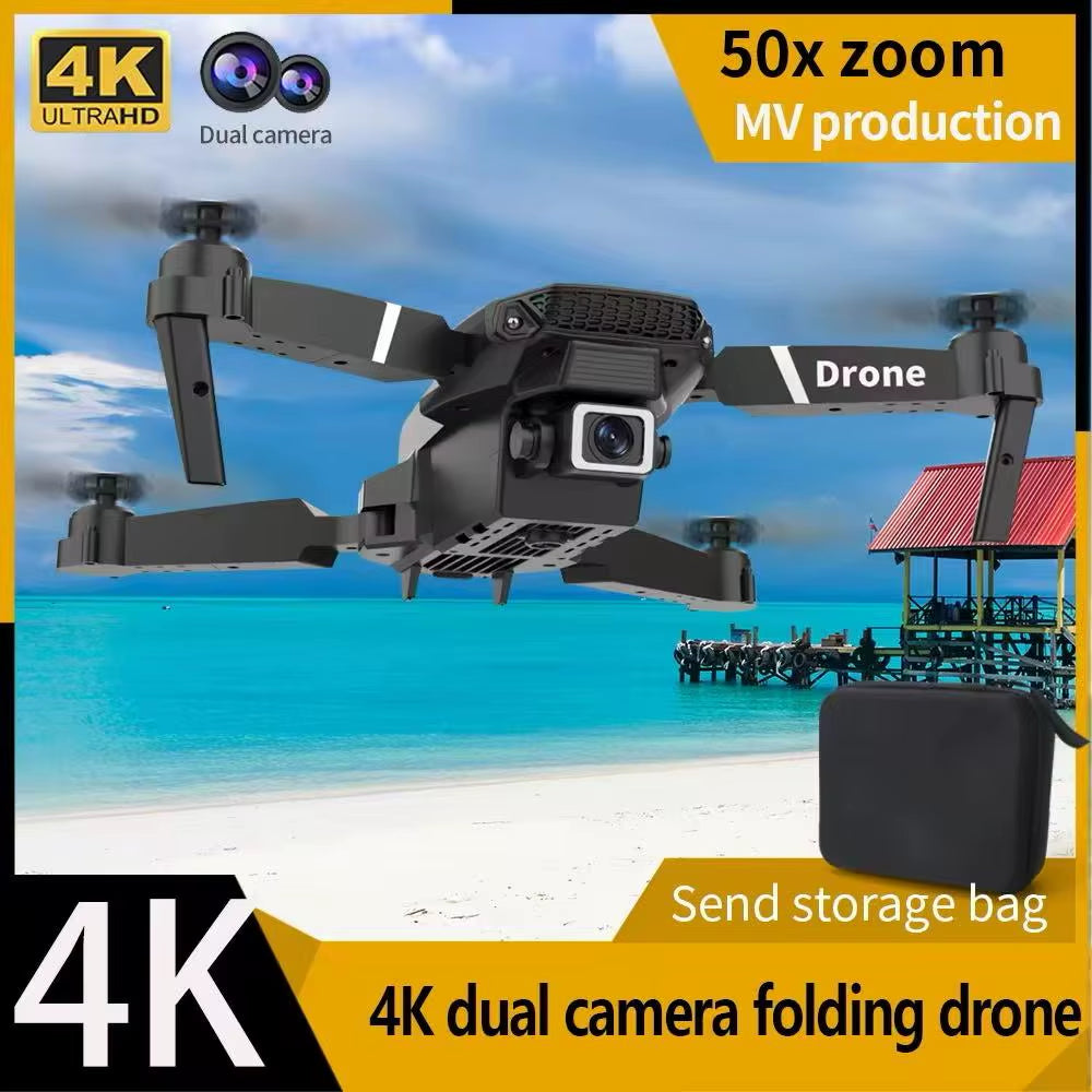 Drone E88 Pro 4K™ – Drone Pliable HD Grand Angle | Stabilisation, WiFi FPV & Vol Facile