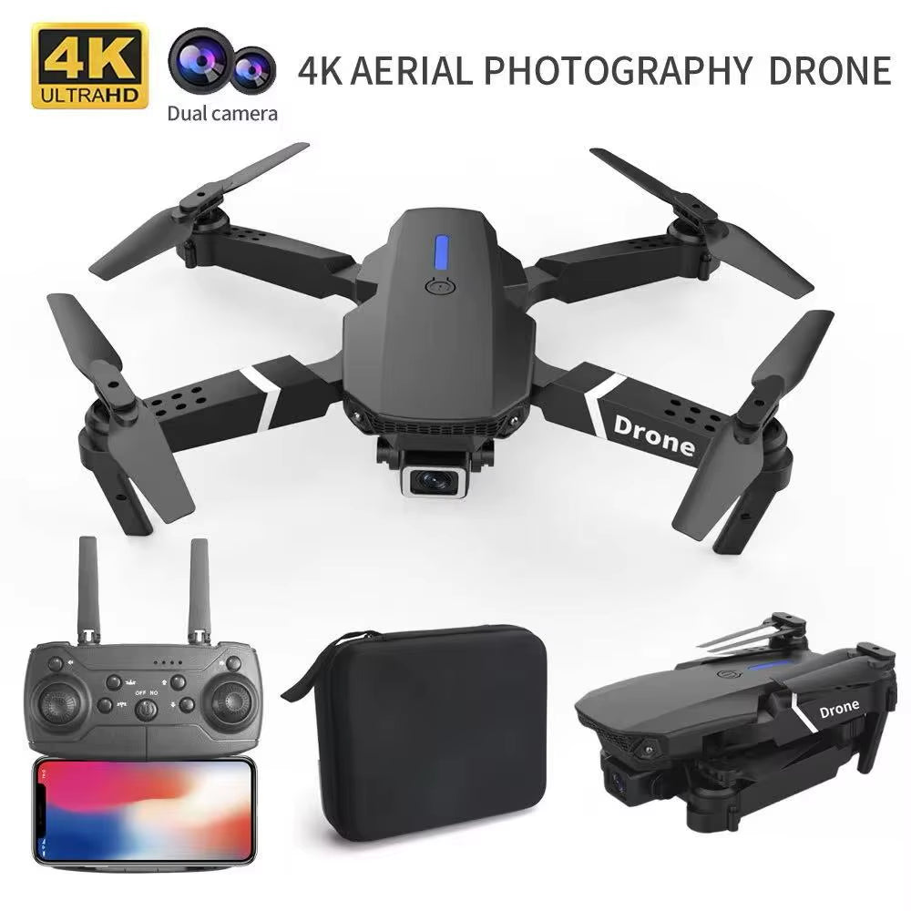 Drone E88 Pro 4K™ – Drone Pliable HD Grand Angle | Stabilisation, WiFi FPV & Vol Facile