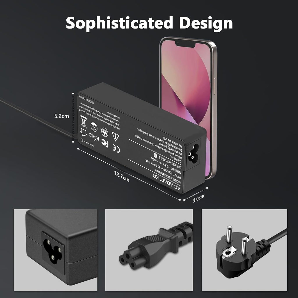 90W Universel Chargeur Compatible Avec HP Acer ASUS Dell Lenovo Toshiba Sony Fujitsu Gateway Chromebook Câble D'Alimentation Avec 16 Conseils