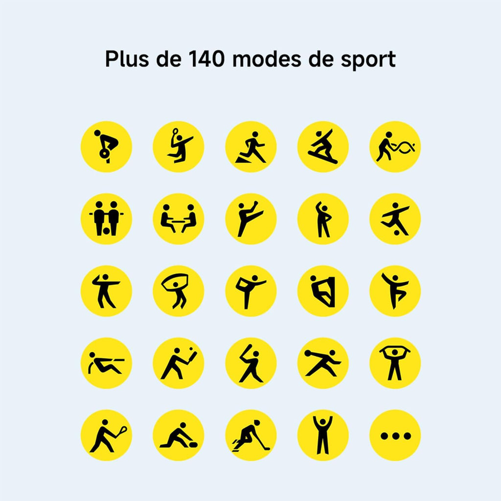 Redmi Watch 5 Active – Montre Connectée Fitness, Écran LCD 2", 18J Autonomie, Appels Bluetooth, 140+ Modes Sport, Suivi Du Sommeil, 5ATM, GPS, Android & Ios, Noir