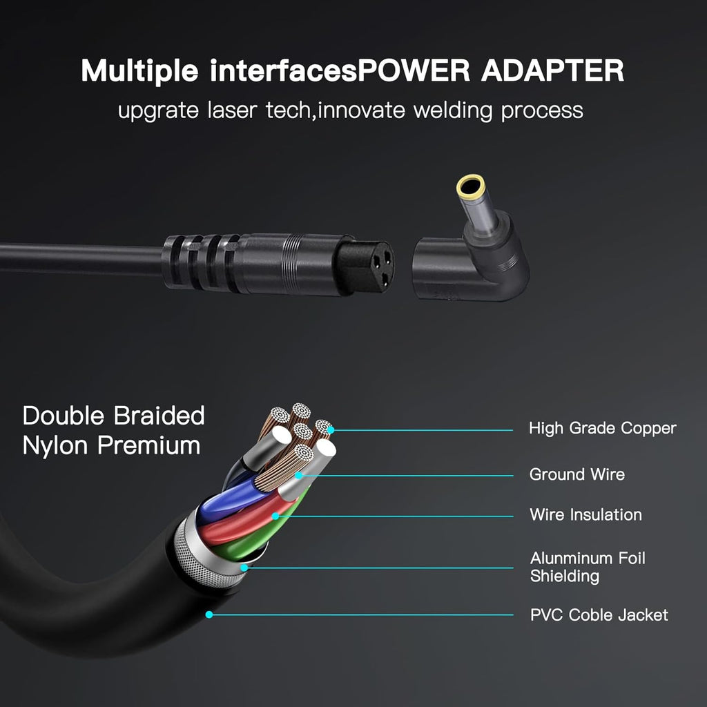 90W Universel Chargeur Compatible Avec HP Acer ASUS Dell Lenovo Toshiba Sony Fujitsu Gateway Chromebook Câble D'Alimentation Avec 16 Conseils